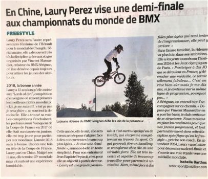 Laury Perez Sport au féminin Midi Libre V2 - 04102019